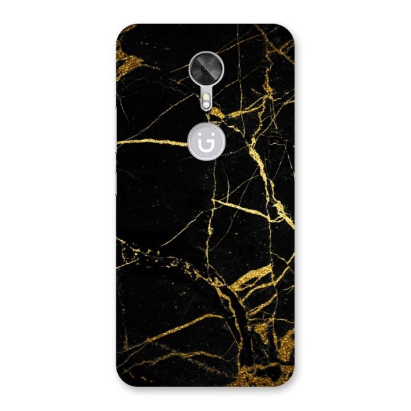 Black And Gold Design Back Case for Gionee A1