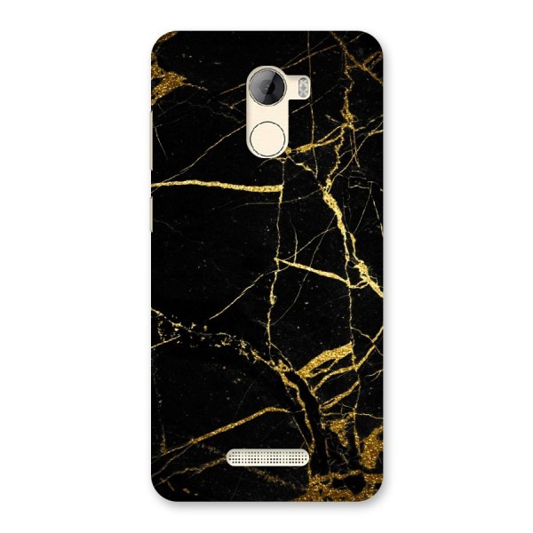 Black And Gold Design Back Case for Gionee A1 LIte