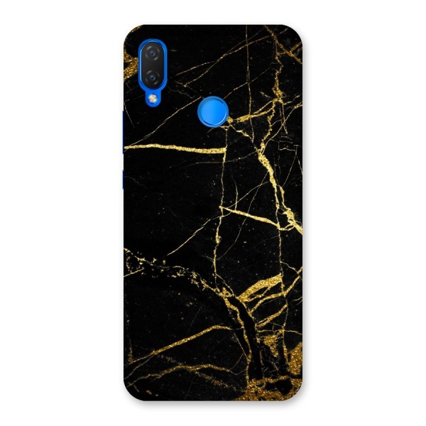 Black And Gold Design Back Case for Huawei P Smart+