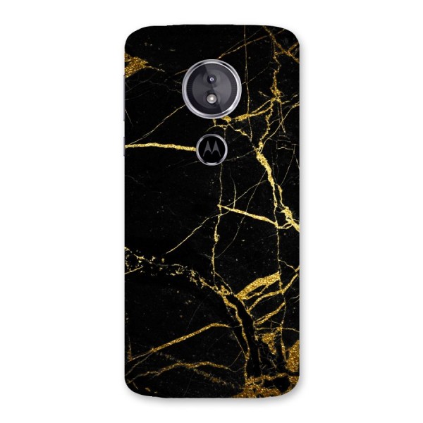 Black And Gold Design Back Case for Moto E5
