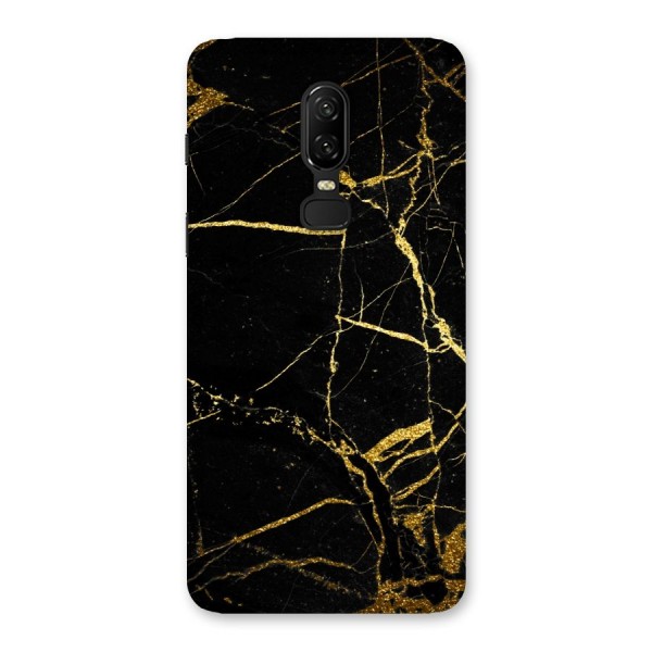Black And Gold Design Back Case for OnePlus 6