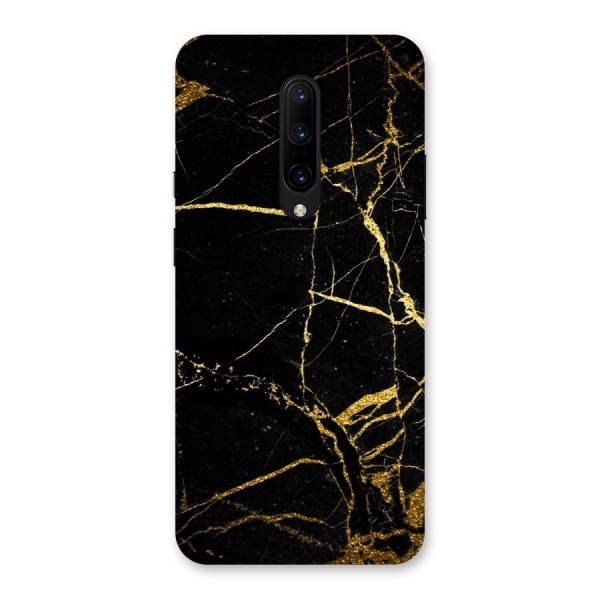Black And Gold Design Back Case for OnePlus 7 Pro