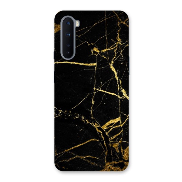 Black And Gold Design Back Case for OnePlus Nord
