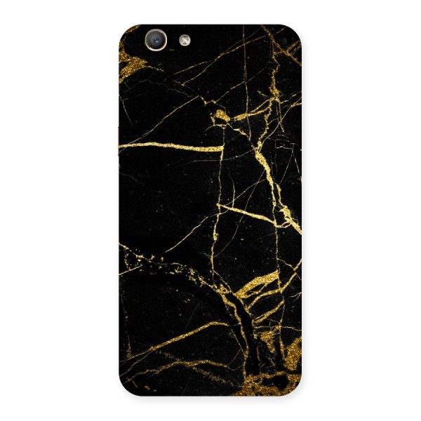 Black And Gold Design Back Case for Oppo A59