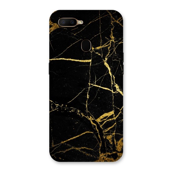 Black And Gold Design Back Case for Oppo A5s