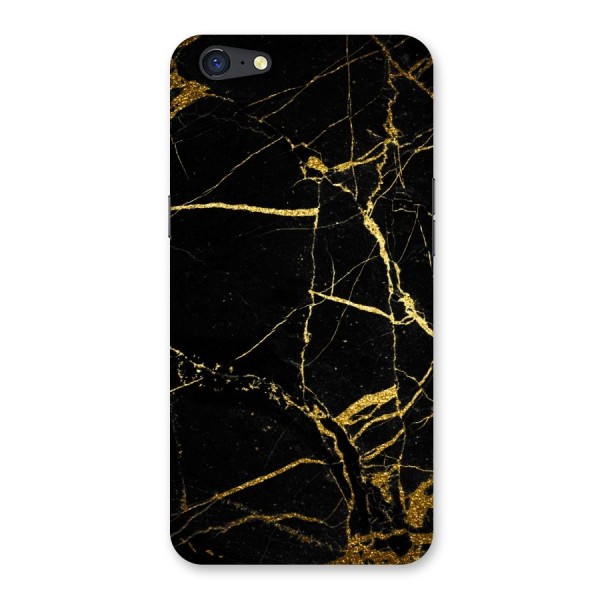 Black And Gold Design Back Case for Oppo A71