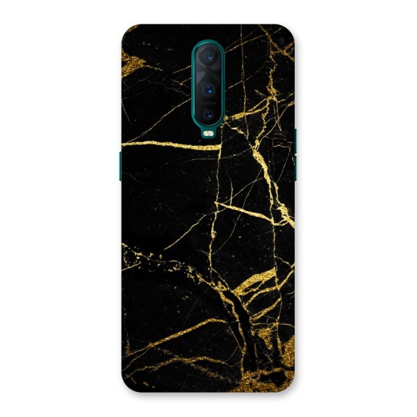 Black And Gold Design Back Case for Oppo R17 Pro