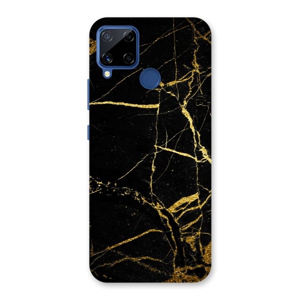 Black And Gold Design Back Case for Realme C15