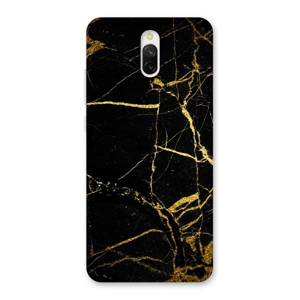 Black And Gold Design Back Case for Redmi 8A Dual