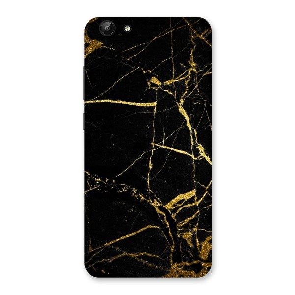 Black And Gold Design Back Case for Vivo Y69