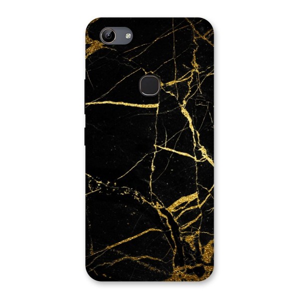 Black And Gold Design Back Case for Vivo Y81