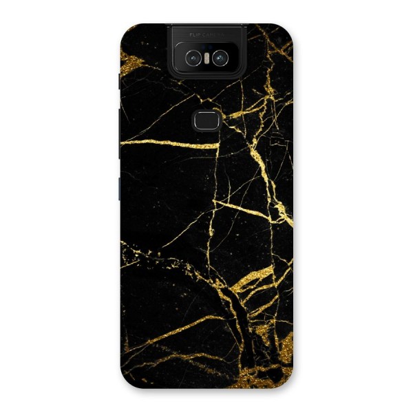 Black And Gold Design Back Case for Zenfone 6z