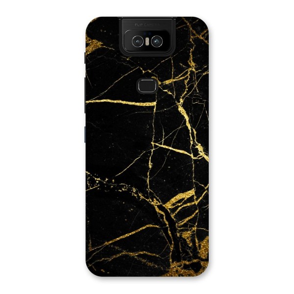 Black And Gold Design Back Case for Zenfone 6z