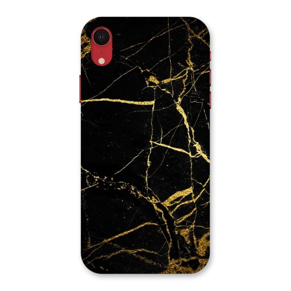 Black And Gold Design Back Case for iPhone XR