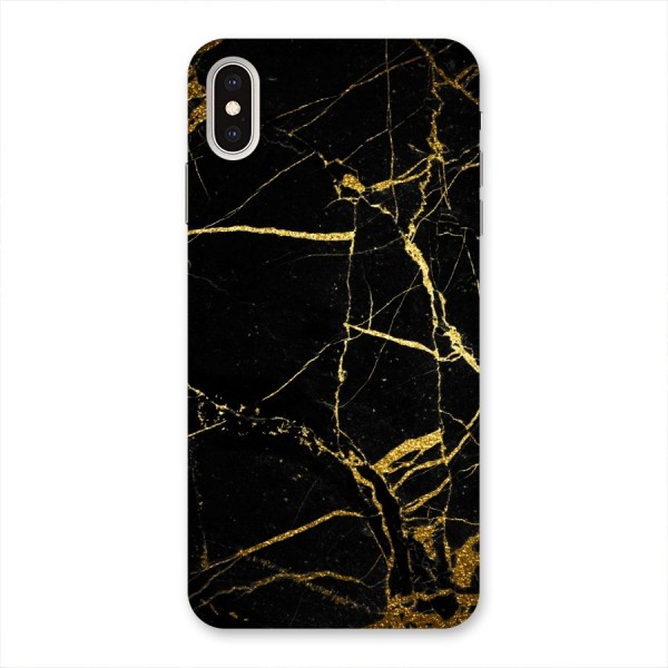 Black And Gold Design Back Case for iPhone XS Max