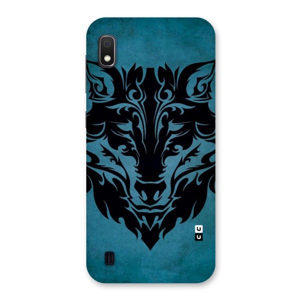 Black Artistic Wolf Back Case for Galaxy A10