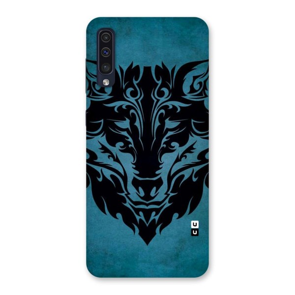 Black Artistic Wolf Back Case for Galaxy A50