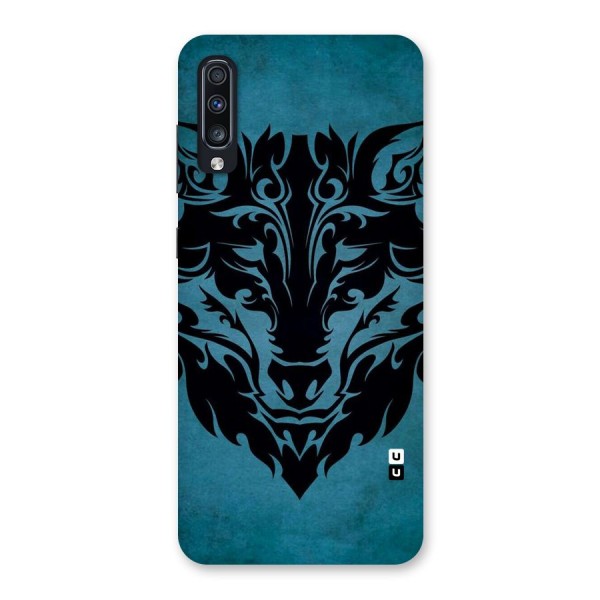 Black Artistic Wolf Back Case for Galaxy A70
