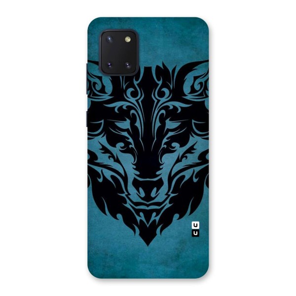 Black Artistic Wolf Back Case for Galaxy Note 10 Lite