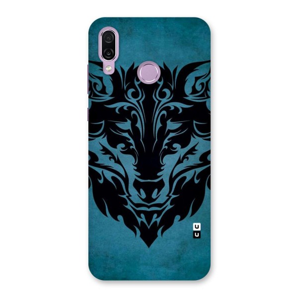 Black Artistic Wolf Back Case for Honor Play