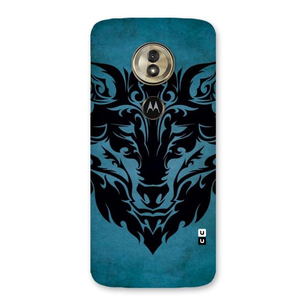 Black Artistic Wolf Back Case for Moto G6 Play
