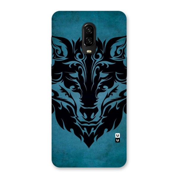 Black Artistic Wolf Back Case for OnePlus 6T