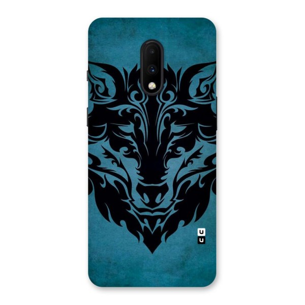 Black Artistic Wolf Back Case for OnePlus 7