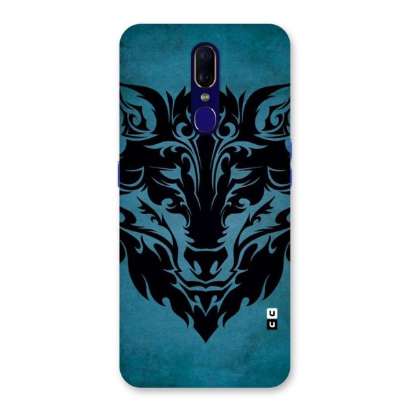 Black Artistic Wolf Back Case for Oppo A9