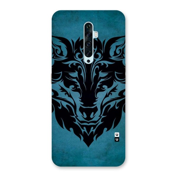 Black Artistic Wolf Back Case for Oppo Reno2 F