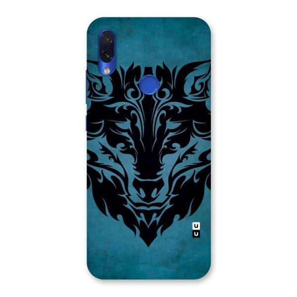 Black Artistic Wolf Back Case for Redmi Note 7