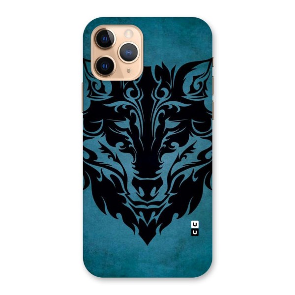 Black Artistic Wolf Back Case for iPhone 11 Pro