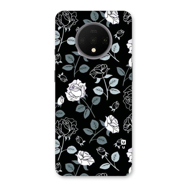 Black Artsy Bloom Back Case for OnePlus 7T