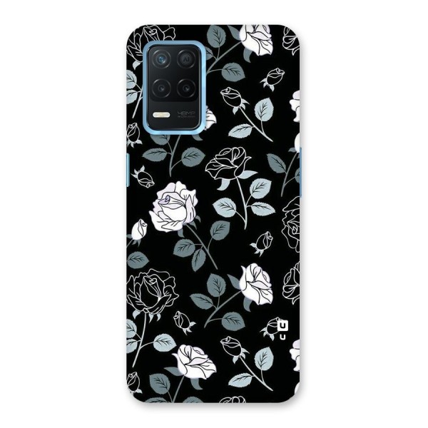Black Artsy Bloom Back Case for Realme 8s 5G
