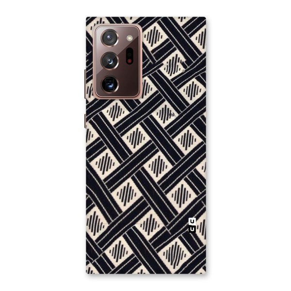 Black Beige Criscros Back Case for Galaxy Note 20 Ultra
