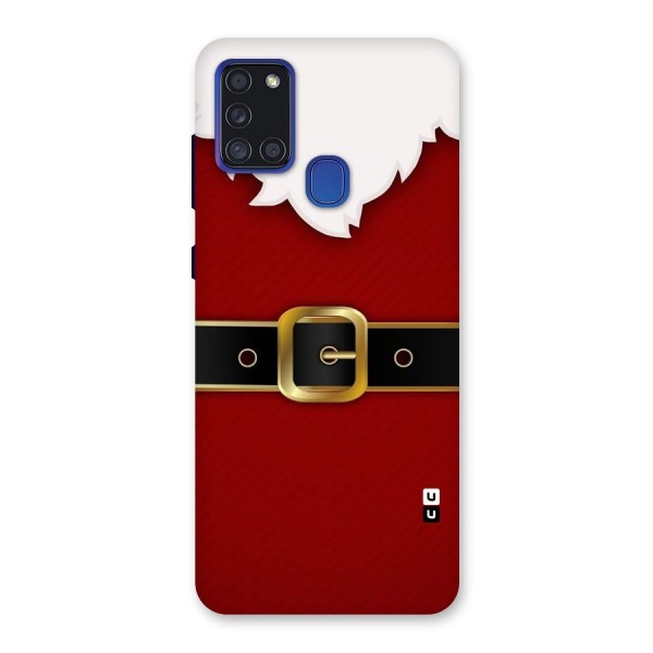 Black Belt Design Back Case for Galaxy A21s
