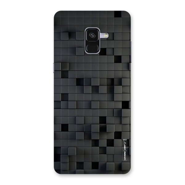 Black Bricks Back Case for Galaxy A8 Plus