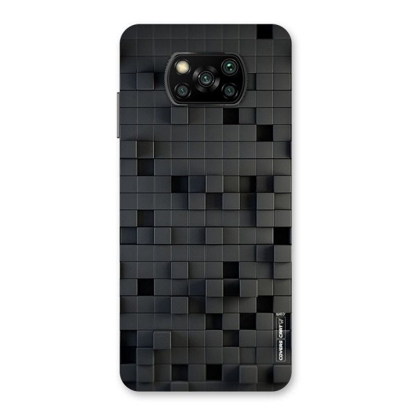 Black Bricks Back Case for Poco X3