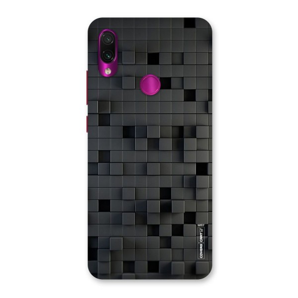 Black Bricks Back Case for Redmi Note 7 Pro