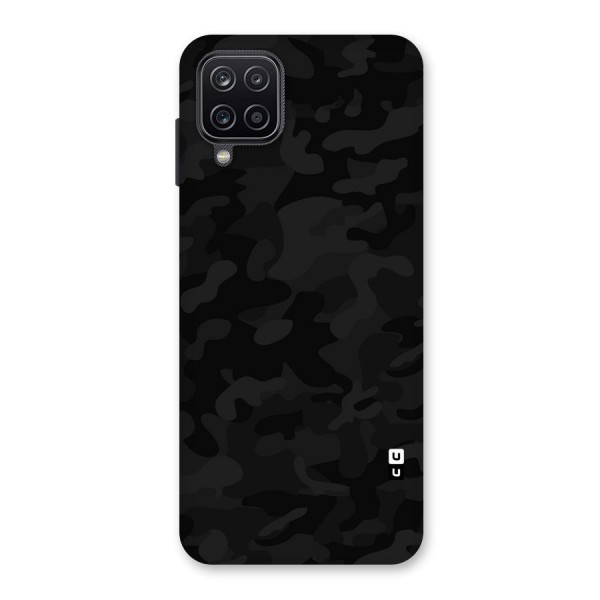 Black Camouflage Back Case for Galaxy A12