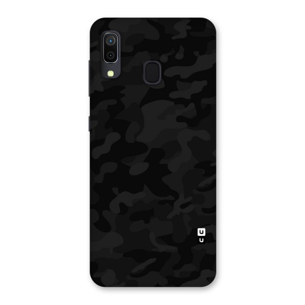 Black Camouflage Back Case for Galaxy A20