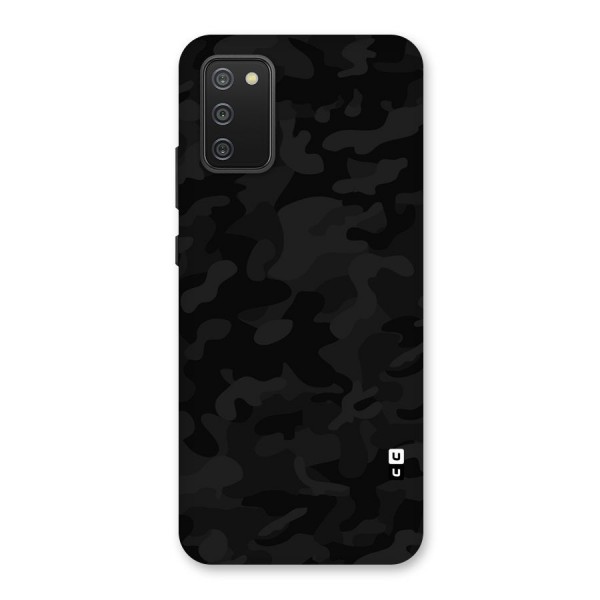 Black Camouflage Back Case for Galaxy F02s