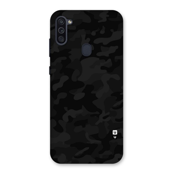 Black Camouflage Back Case for Galaxy M11