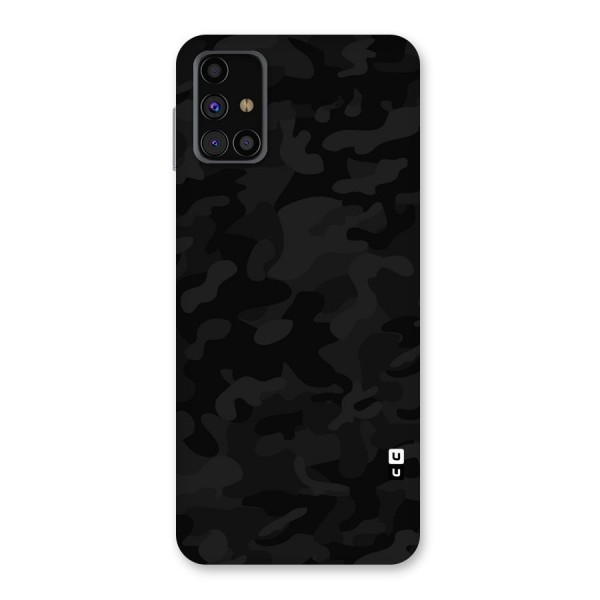 Black Camouflage Back Case for Galaxy M31s