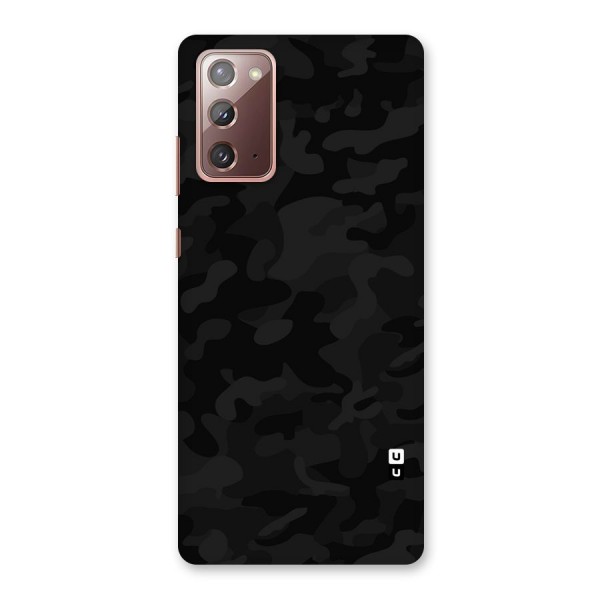 Black Camouflage Back Case for Galaxy Note 20