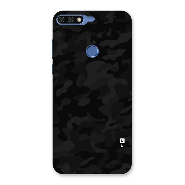 Black Camouflage Back Case for Honor 7C