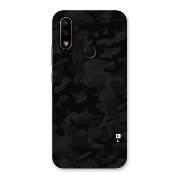 Black Camouflage Back Case for Lenovo A6 Note