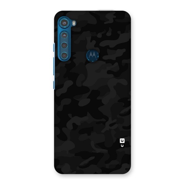 Black Camouflage Back Case for Motorola One Fusion Plus