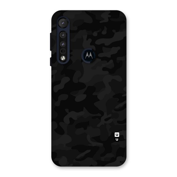 Black Camouflage Back Case for Motorola One Macro
