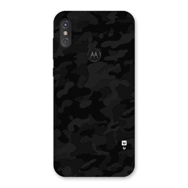 Black Camouflage Back Case for Motorola One Power