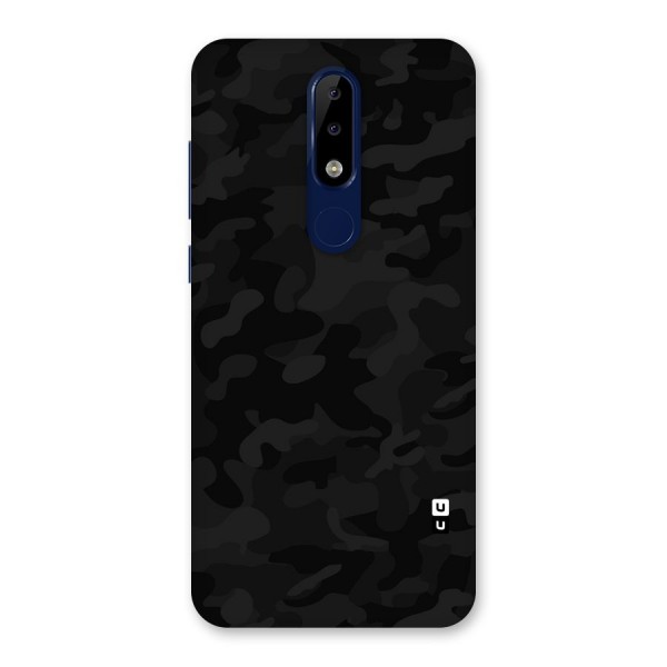 Black Camouflage Back Case for Nokia 5.1 Plus